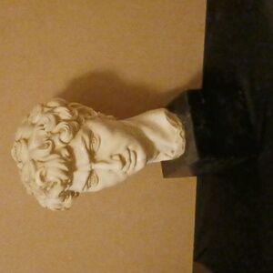A.SANTINI ITALY ARTIST BUST OF KING DAVID Antique art